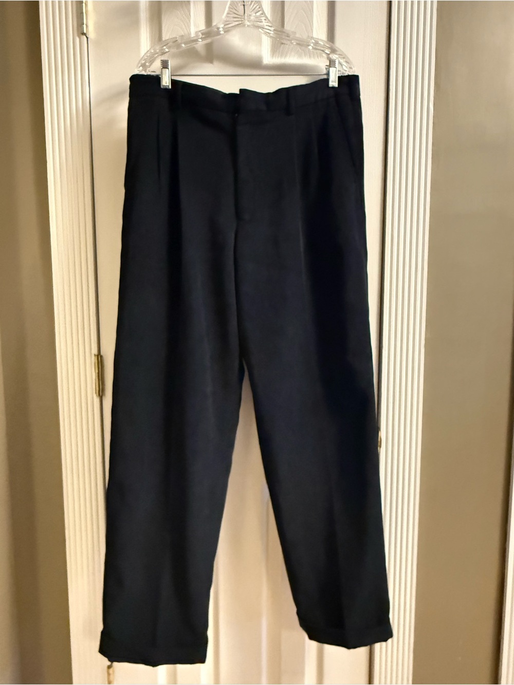 Men's black corduroy pants